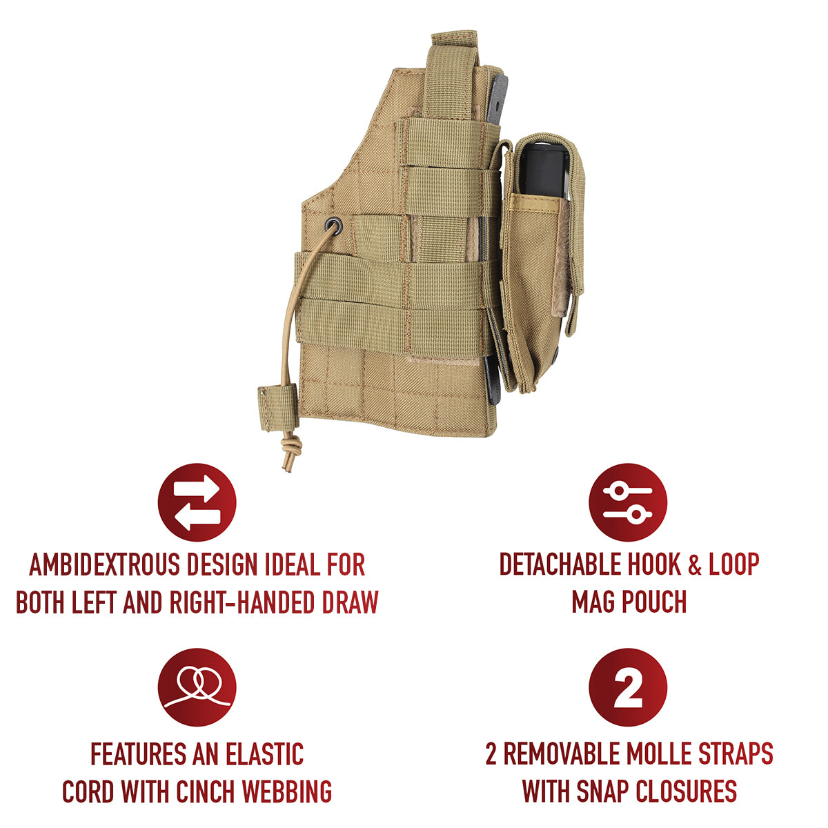 Rothco MOLLE Modular Ambidextrous Holster