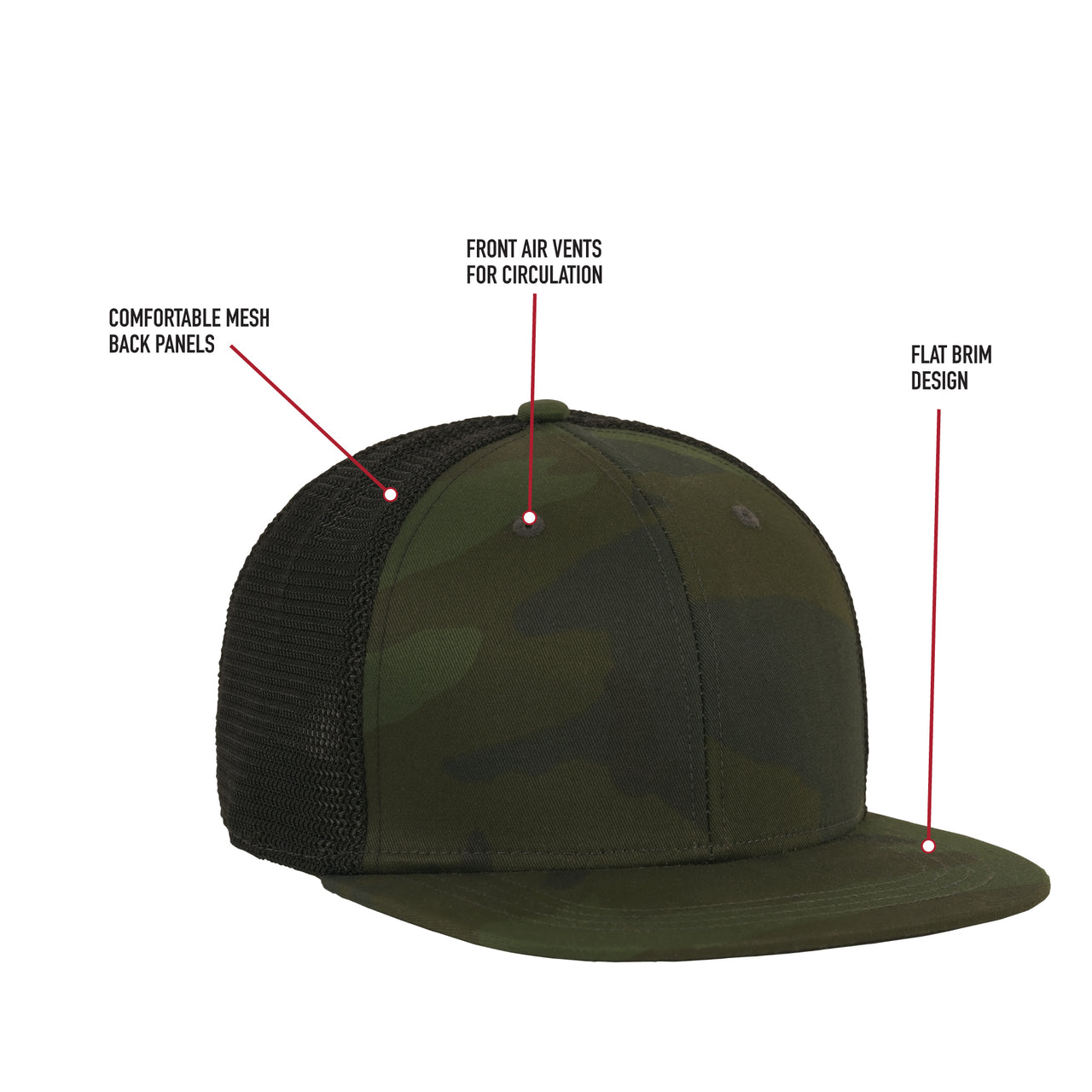 Rothco Midnight Camo Trucker Cap