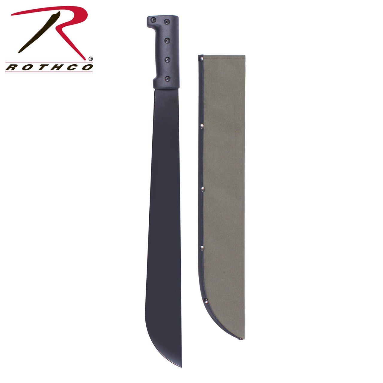 Rothco Bush Pro Steel Machete with Sheath