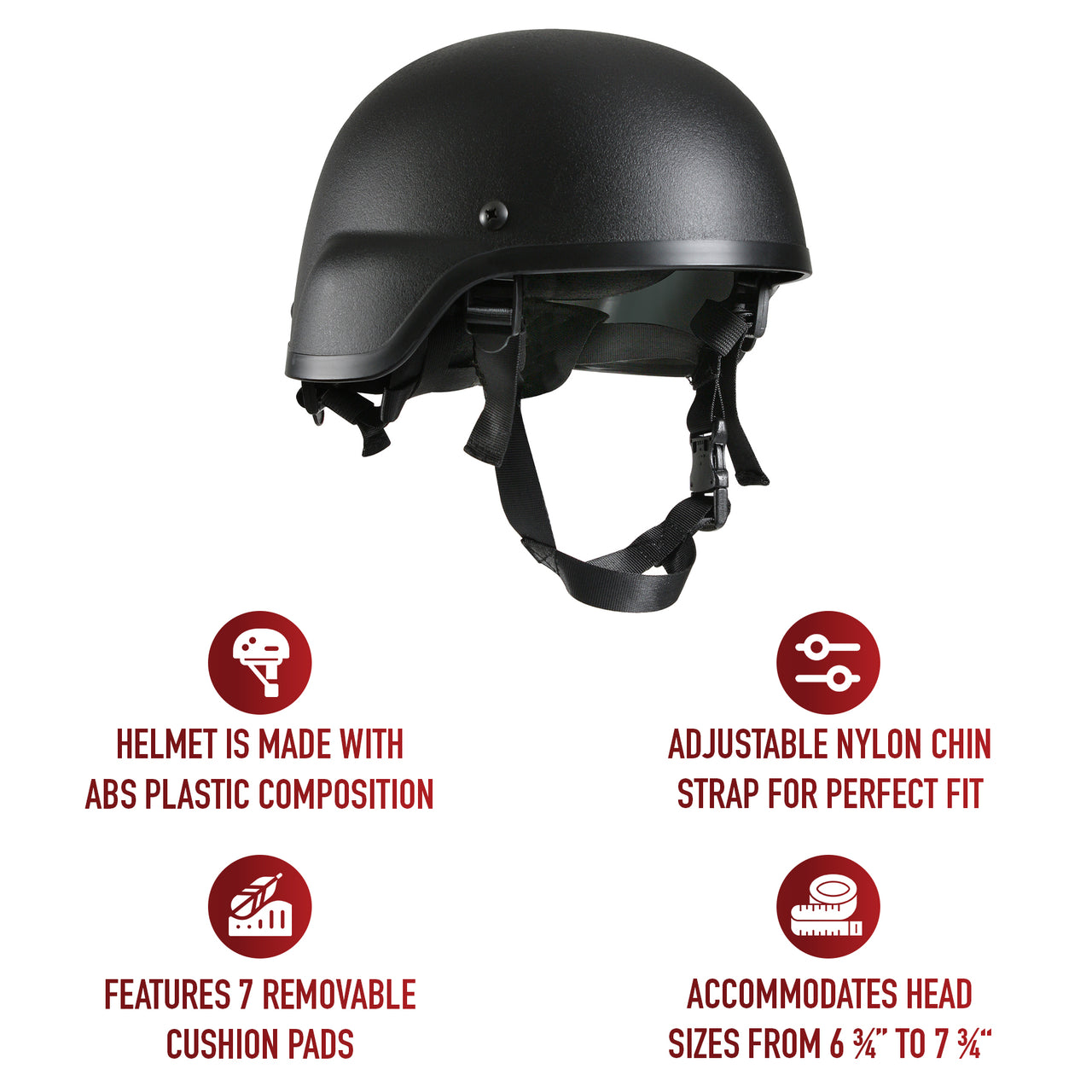 Rothco ABS Mich-2000 Replica Tactical Helmet