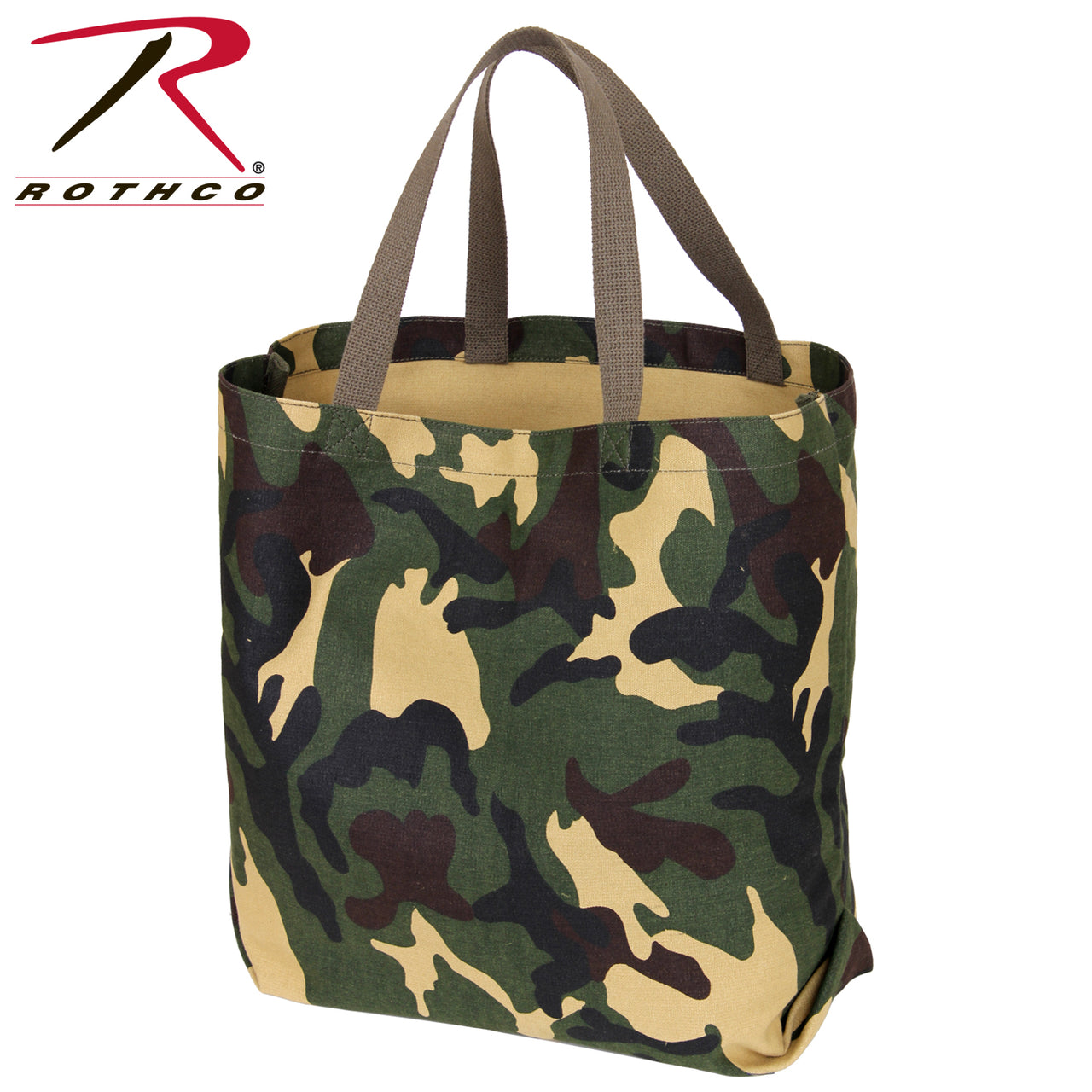 Rothco Canvas Camo and Solid Tote Bag