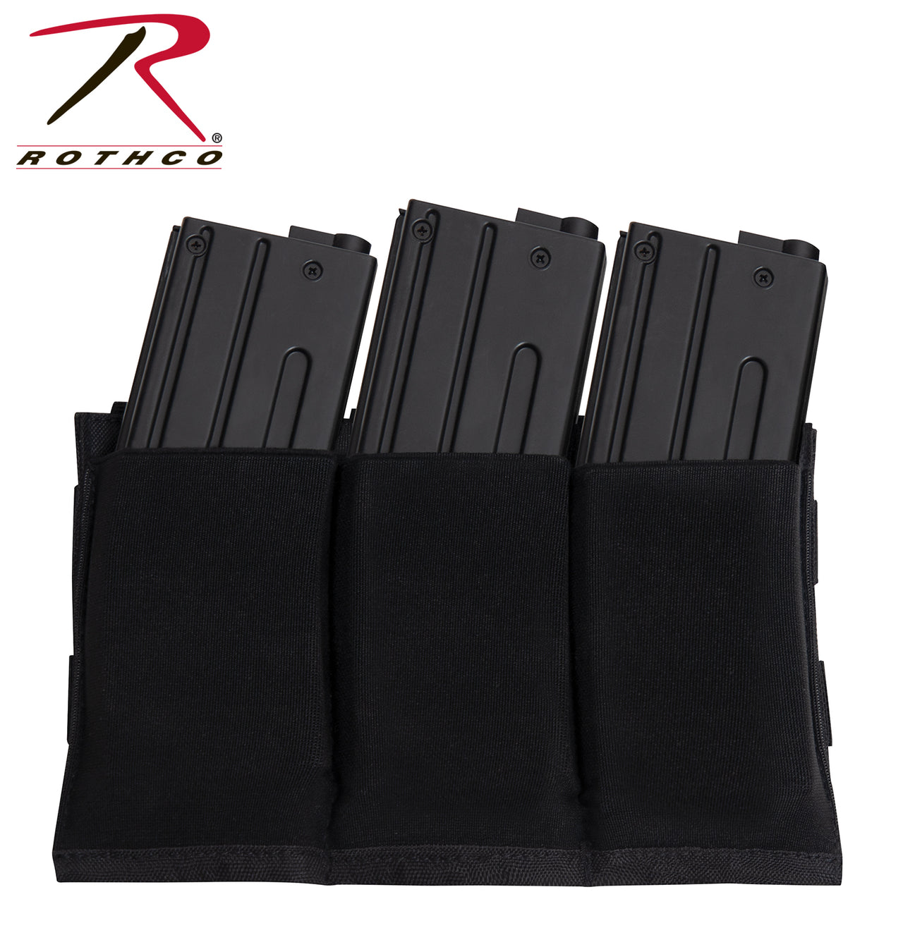 Rothco Lightweight 3 Mag Elastic Retention Pouch