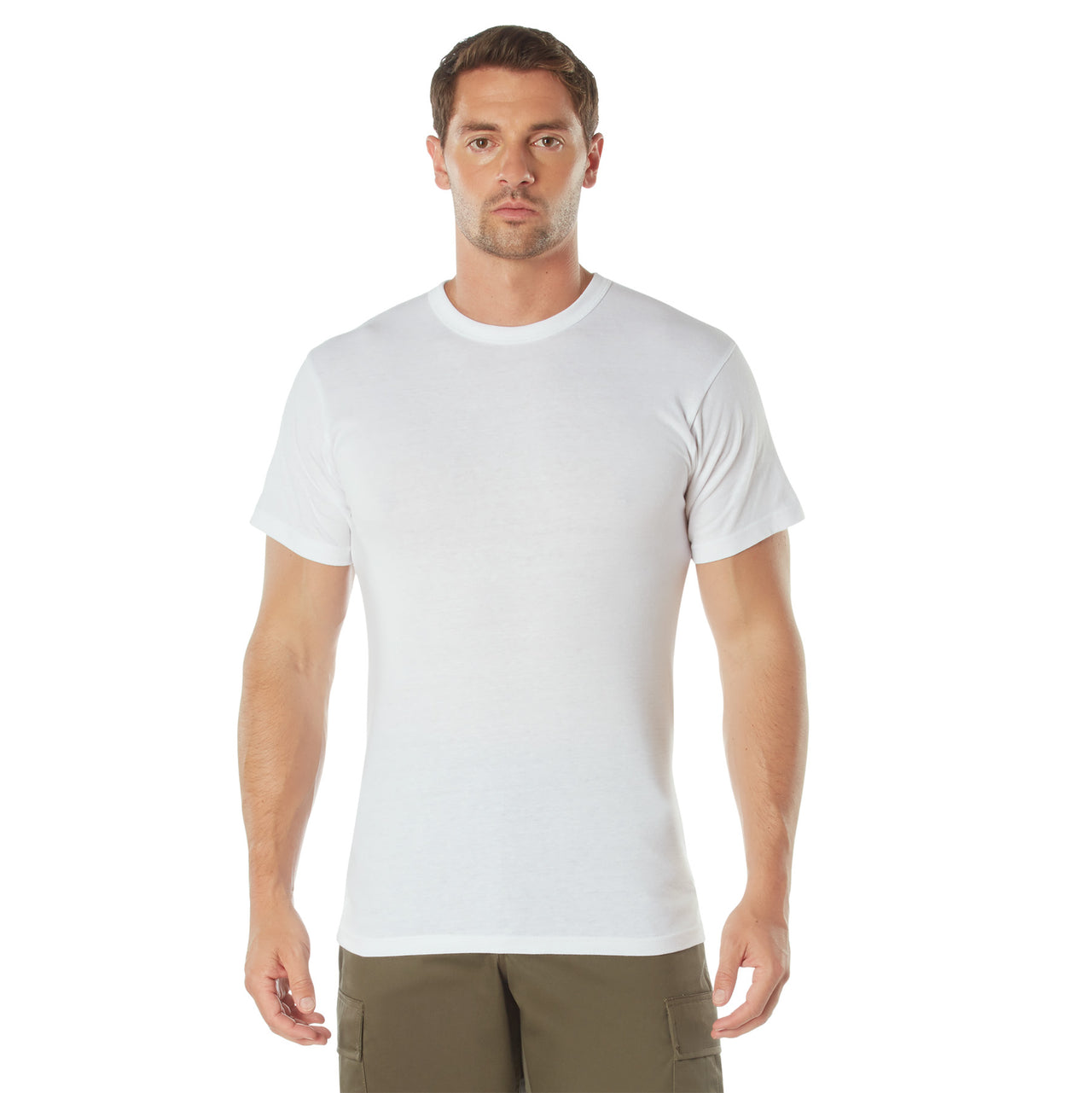 Rothco Solid Color T-Shirt with Cotton / Polyester Blend