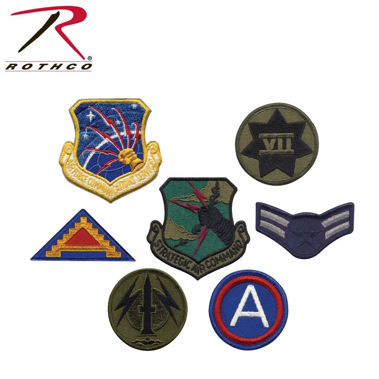Rothco G.I. Military Assorted Military Patches