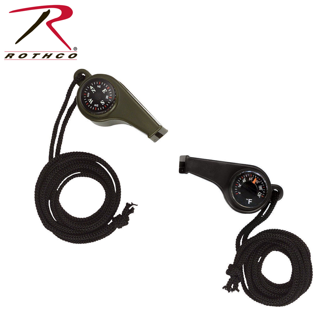 Rothco 3-1 Super Whistle with Compass & Thermometer