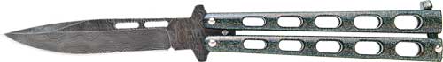 Bear & Son Butterfly Knife - 3.38" Galaxy Damascus!
