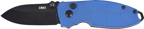 Crkt Squid 2.2" Fine Edge - Blue/black Button Lock D2