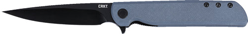 Crkt Lck Plus 3.3" Plain Edge - Gray/black G10