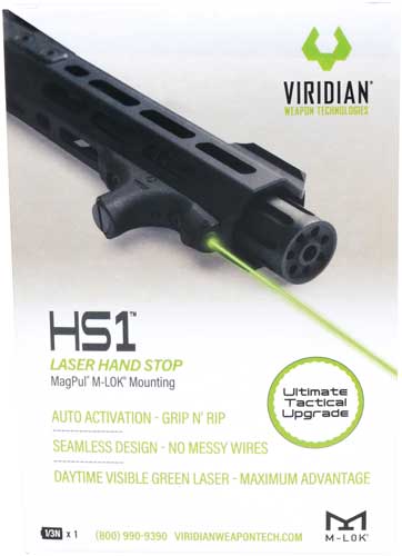 Viridian Laser Handguard Hs1 - Green W/hand Stop M-lok Fde