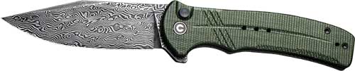 Civivi Knife Cogent 3.47" - Green Micarta/damascus Bttnlk!