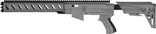 Adv. Tech. Ruger Stock - System W/ 6 Sided Frnd Gray