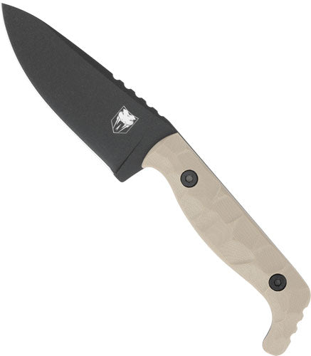 Cobratec Kingpin 4" Fixed Bld - Tan D2 Steel W/kydex Sheath!
