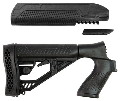 Adaptive Tactical Forearm/stk - Mberg 500/590/88 12ga Black