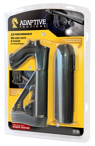 Adaptive Tactical Forearm/stk - Mberg 500/590/88 12ga Black