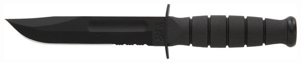 Ka-bar Short Ka-bar - 5.25" Serr W/plastic Sheath