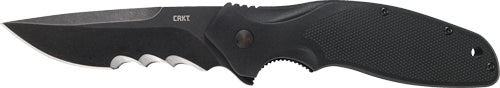 Crkt Shenanigan 3.35" Veff - Serrated Asst Open Black/black