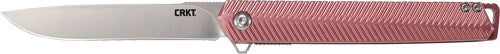 Crkt Stylus 3.18" Plain Edge - Assisted Open Ss/maroon