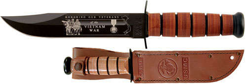 Ka-bar Usmc Vietnam 7" W/ - Leather Sheath Usmc