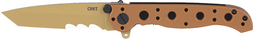 Crkt M16-10dz 3" Half Serrated - Tan/tan Tanto D2