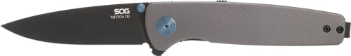 Sog Knife Twitch Iii 3.1" Sprg - Asst Gray/blue/black