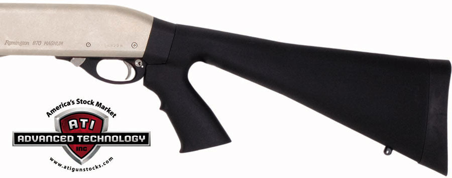 AdvTech Buttstock W/ P-grip Fits most Pumps Black Syn